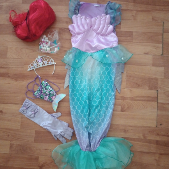 Pre Owned Enchanting Mermaid Costume Girl Halloween Costume - Picture 1 of 5